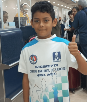 Compite en Cuba, ajedrecista queretano de 10 años de edad