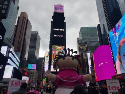 Llega Lelé a Times Square en Nueva York