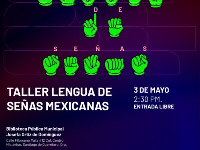 Aprende lenguaje de señas Biblioteca Pública Municipal Josefa Ortiz de Domínguez