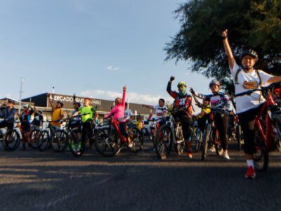 Realizan rodada ciclista en San Juan del Río