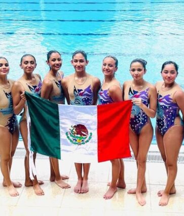 Nadadoras artísticas queretanas suben al podio en El Salvador