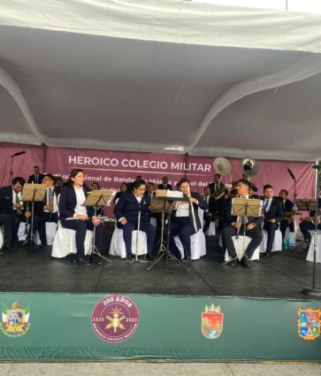 Banda de Música del Estado de Querétaro se presentó en el Zócalo de la CDMX