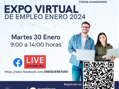 Alista ST la primera Expo Virtual de Empleo del año en Querétaro