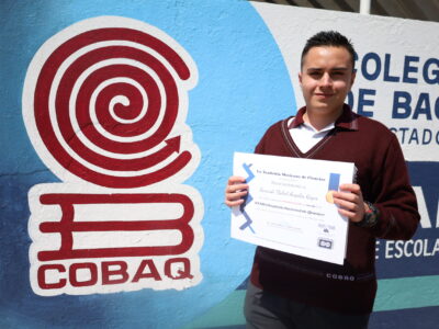 Estudiante de COBAQ obtiene medalla de oro en la XXXIII Olimpiada Nacional de Química